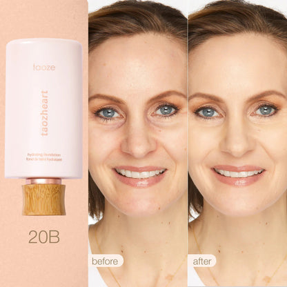 Limited Time BOGO Free🔥 Hydrating Foundation & Brush - Full Coverage Base + Free Buffing Brush