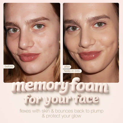 Limited Time BOGO Free🔥 Hydrating Foundation & Brush - Full Coverage Base + Free Buffing Brush